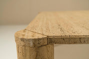 Travertine_Square_Coffee_Table_with_Cylindrical_Legs,_France,_1970s