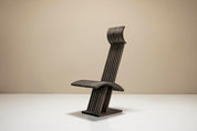 Architectural_Chair_in_Anthracite_Stained_Wood,_Netherlands_1980s