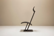 Architectural_Chair_in_Anthracite_Stained_Wood,_Netherlands_1980s