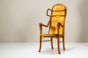 Sculptural_Armchair_in_Pine_-and_Plywood_by_Eberhard_Muéller,_Germany_1980s