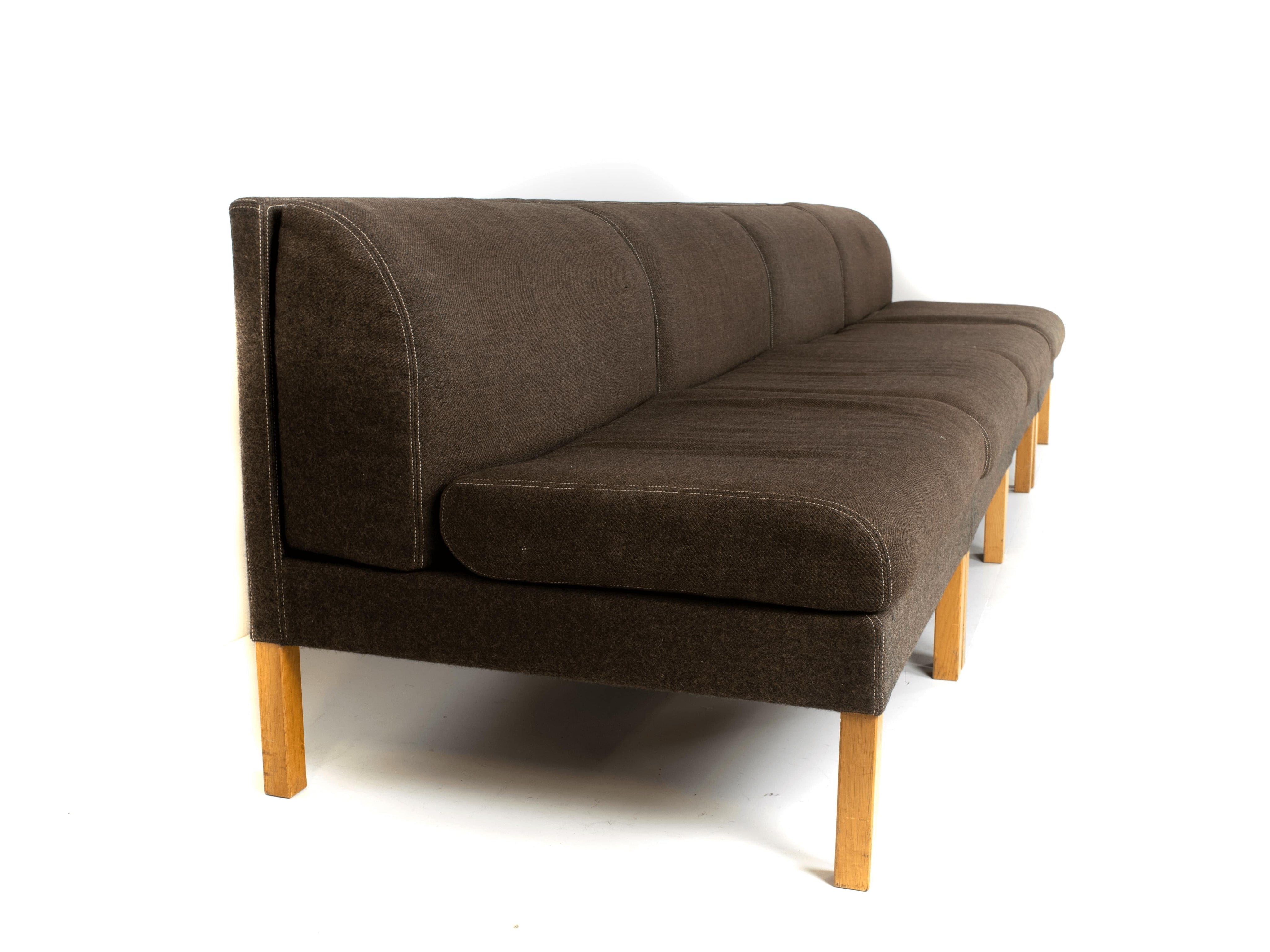Bernt_Petersen_Modular_Sofa_in_Oak_and_Saga_180_Fabric,_Denmark,_1980