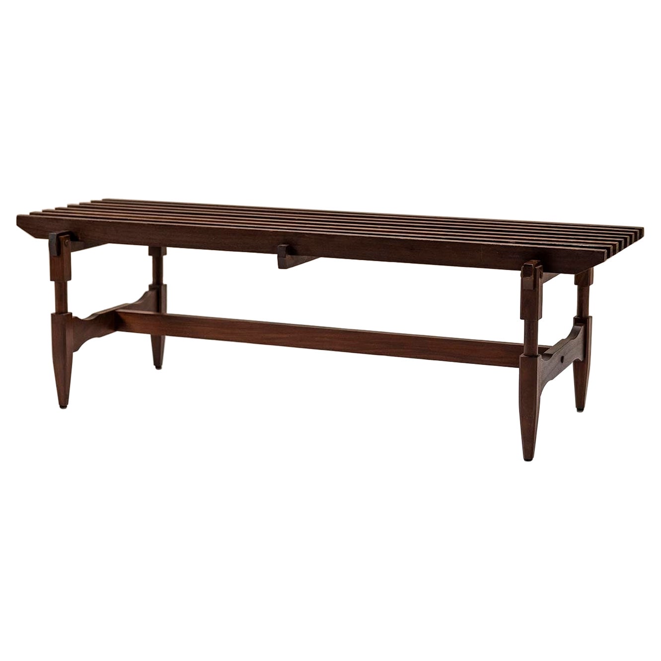 Slatted_Bench_In_Meranti_Wood,_Italy_1950s