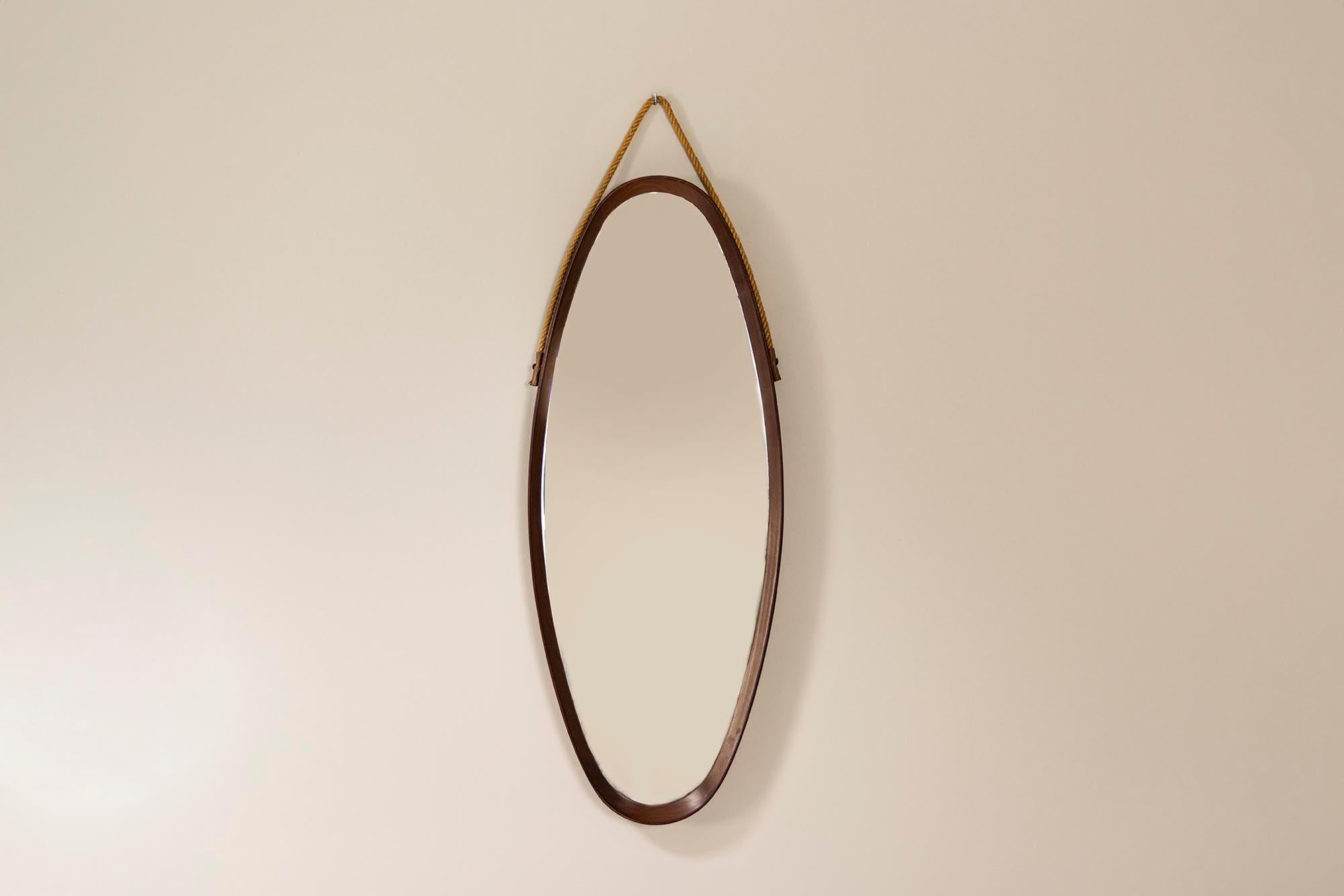 Italian_Vintage_Oval_Mirror_with_Stained_Teak_Frame,_Italy_1960s