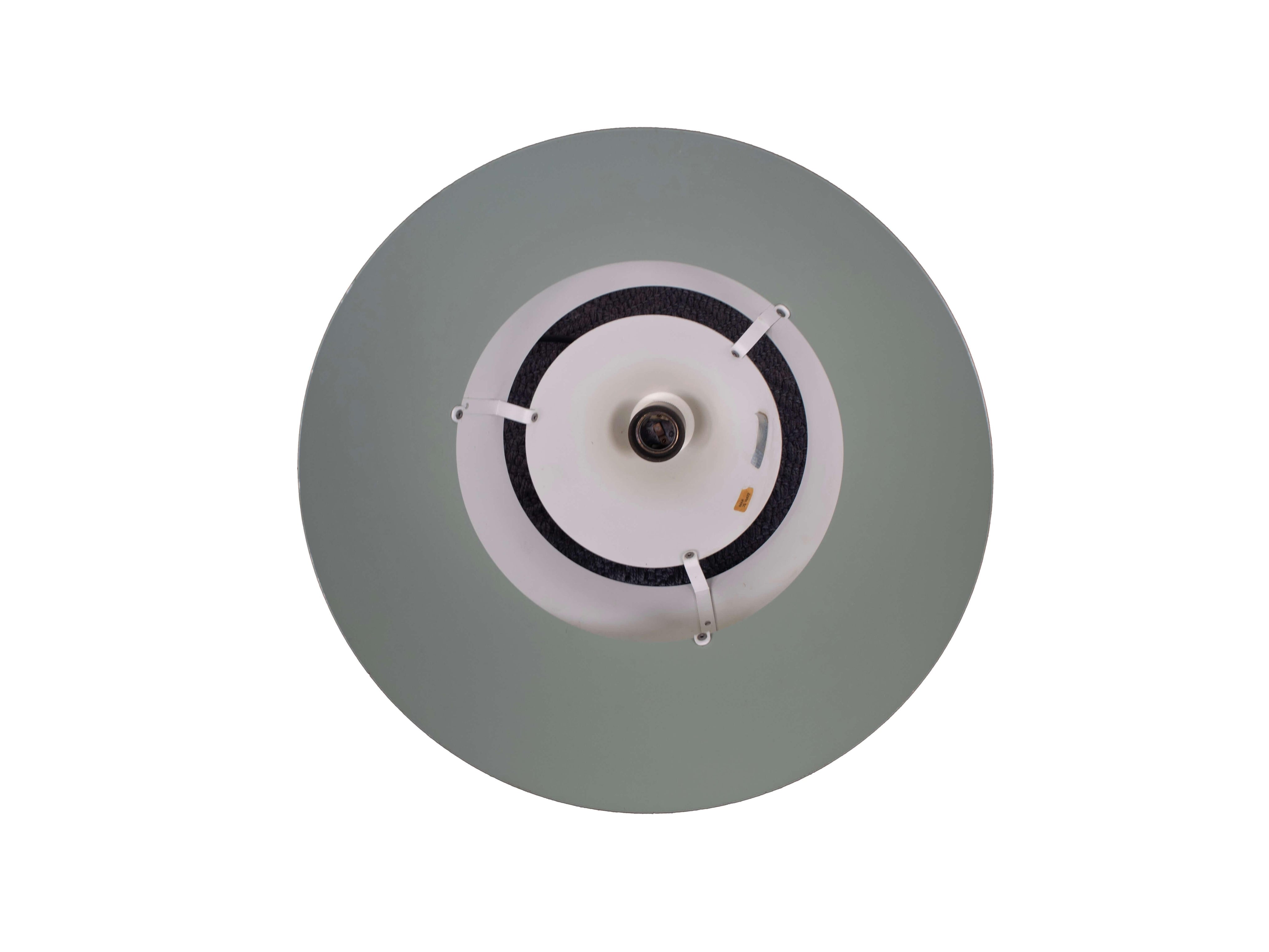 White_Lacquered_Pendant_Lamp_'Zone'_by_Jo_Hammerborg_for_Fog_&_Mørup,_Denmark