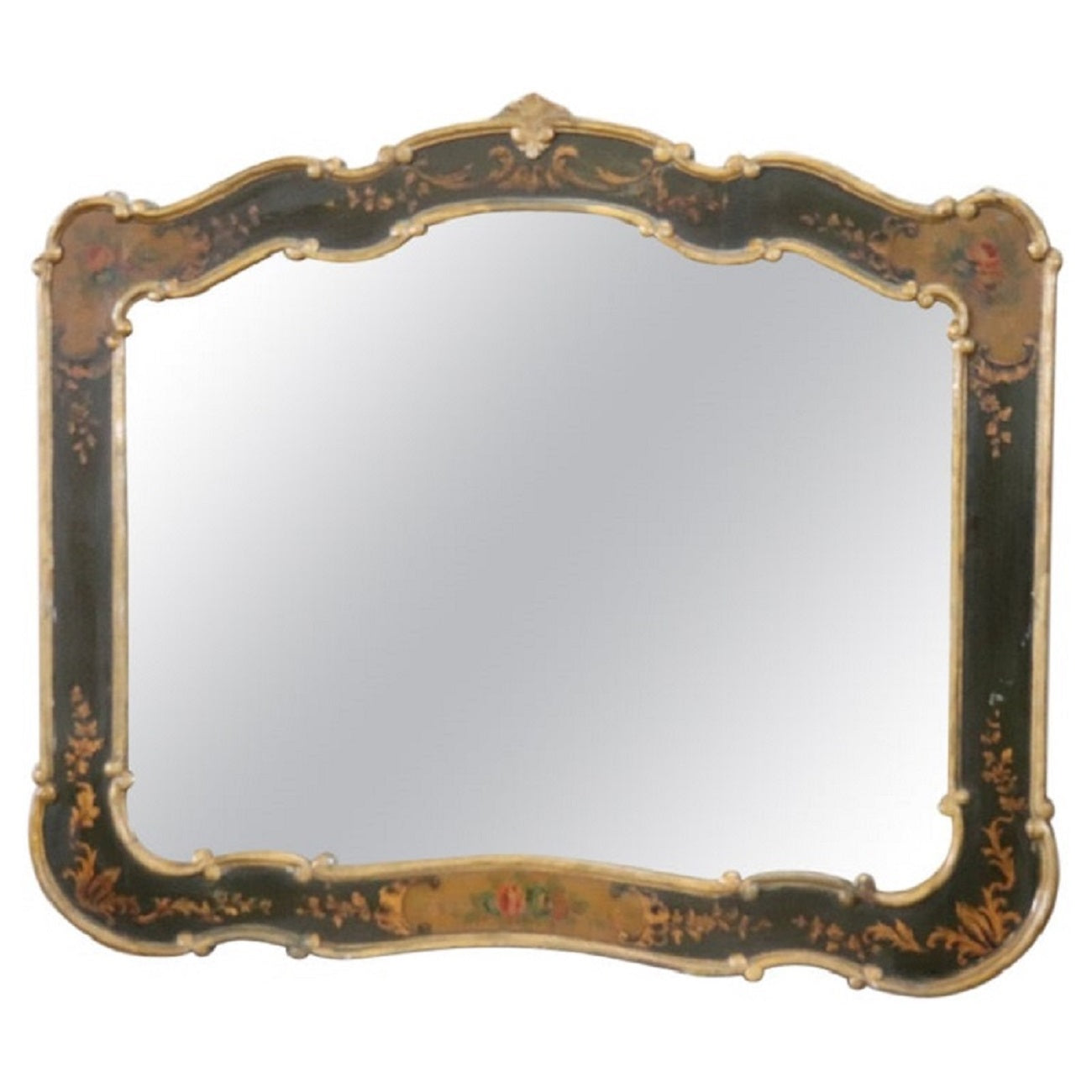 Vintage_Wall_Mirror_with_Lacquered_Wood_Frame