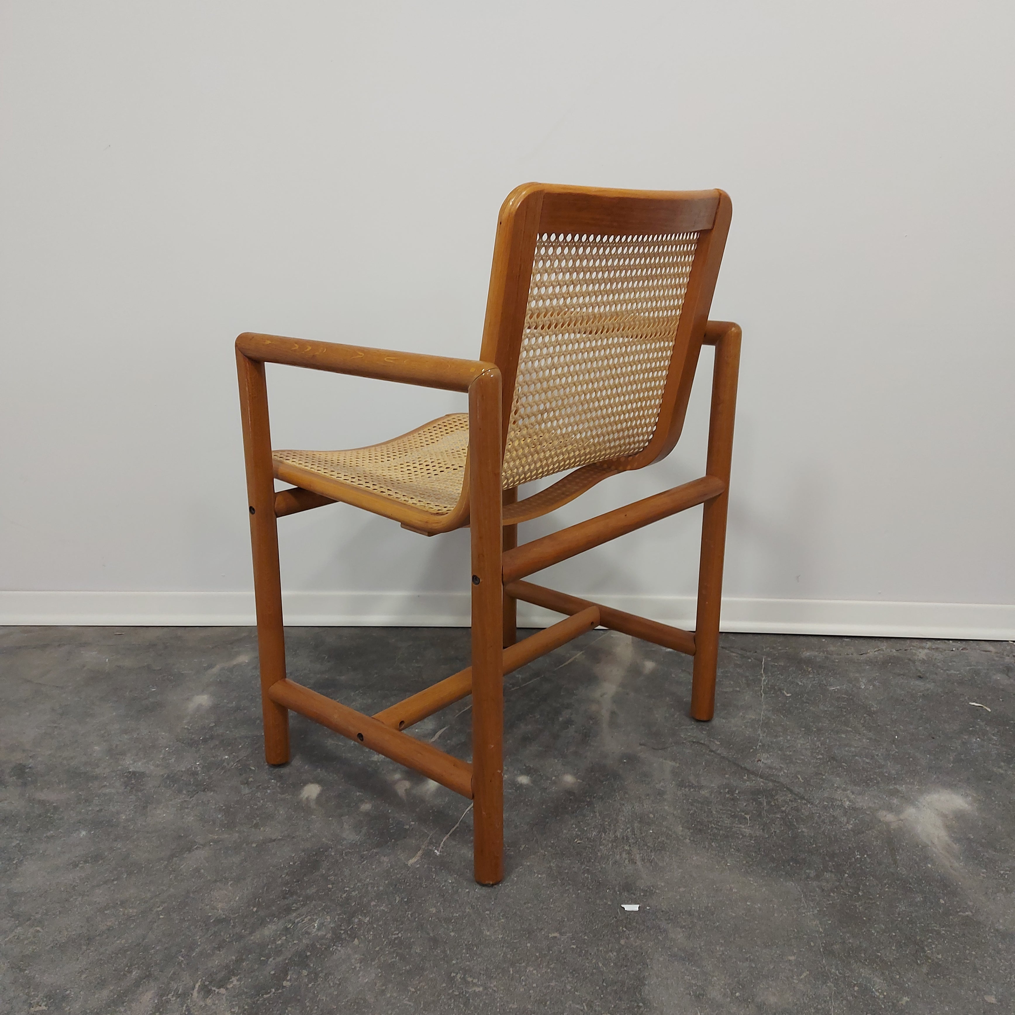 1970s_Branko_Uršič_Beech_&_Cane_Armchair_by_Stol_Kamnik_(Slovenia)