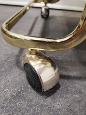 1980s_Italian_Brass_Bar_Cart_with_Smoked_Glass_&_Gold-Mirror_Shelf_(Hollywood_Regency)