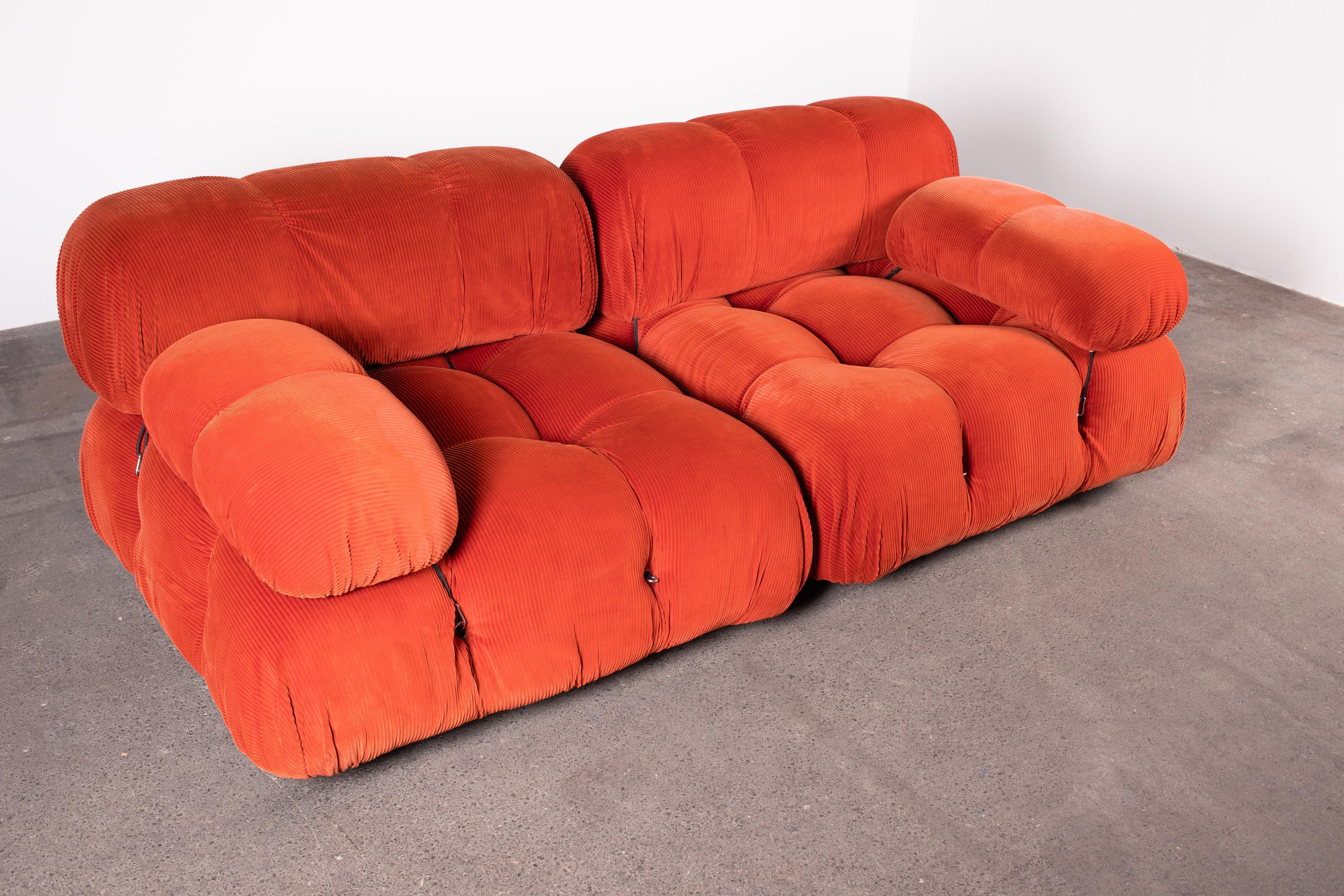 Orange_Cord_Camaleonda_Sofa_by_Mario_Bellini_for_B&B_Italia,_Original