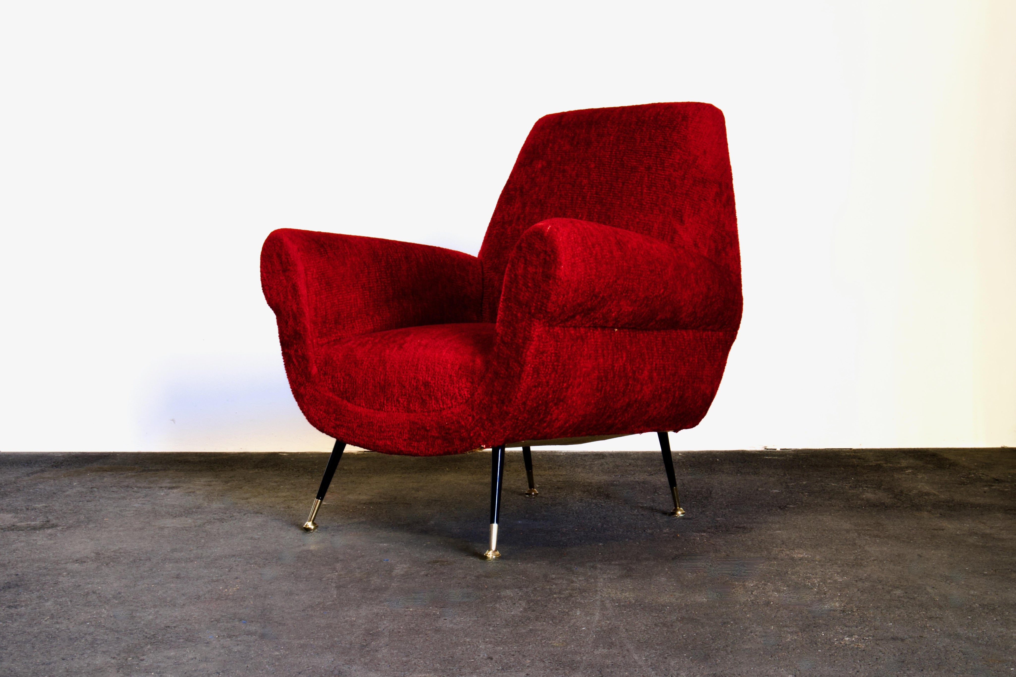Set_of_2_Lounge_Armchairs,_Gigi_Radice,_Minotti,_Red_Fabric,_1950s,_Italy