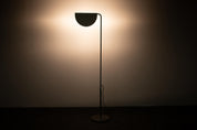 'Mezzaluna'_Standing_Floor_Lamp,_Bruno_Gecchelin,_Chrome_And_Marble,_1974,_Italy