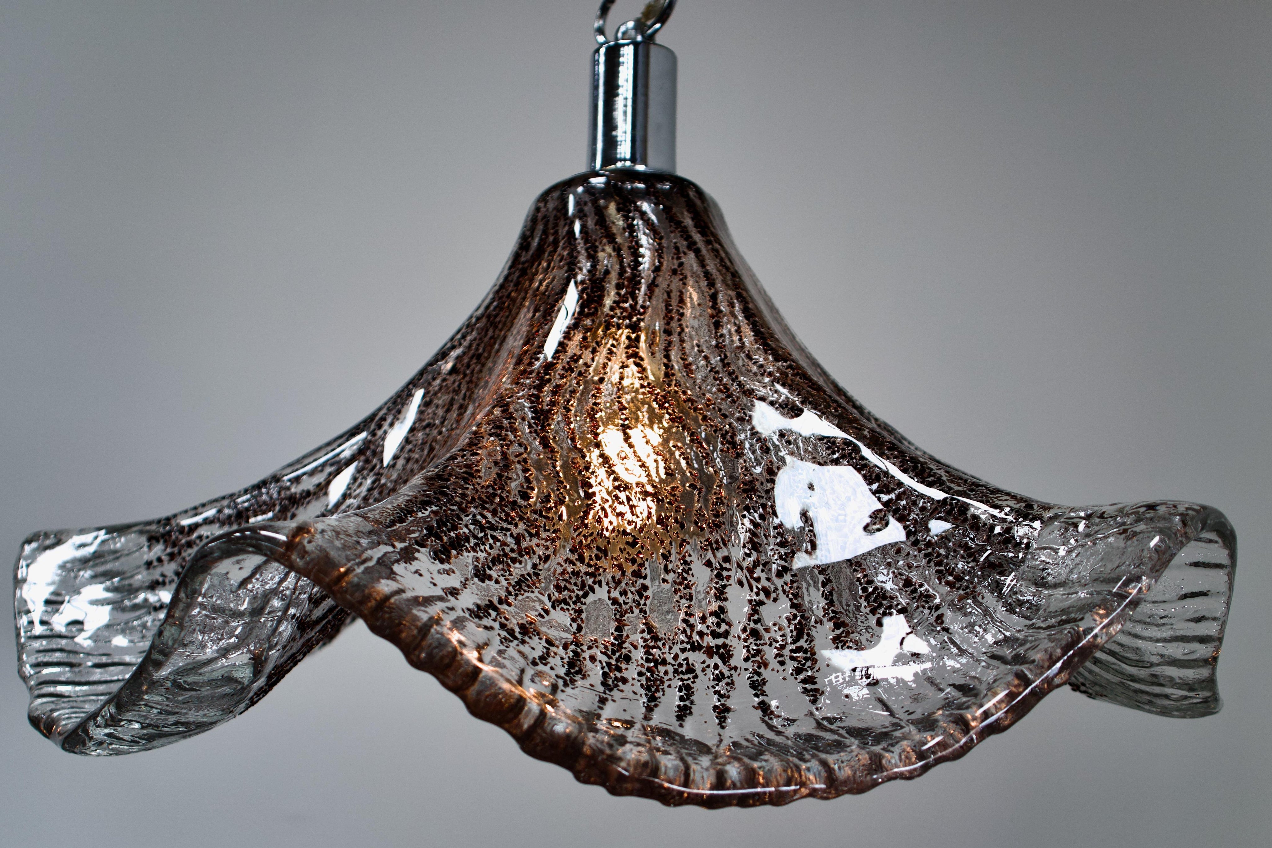 XL_Murano_Glass_Pendant,_La_Murrina,_Hand-Blown_Glass,_1970s_Italy