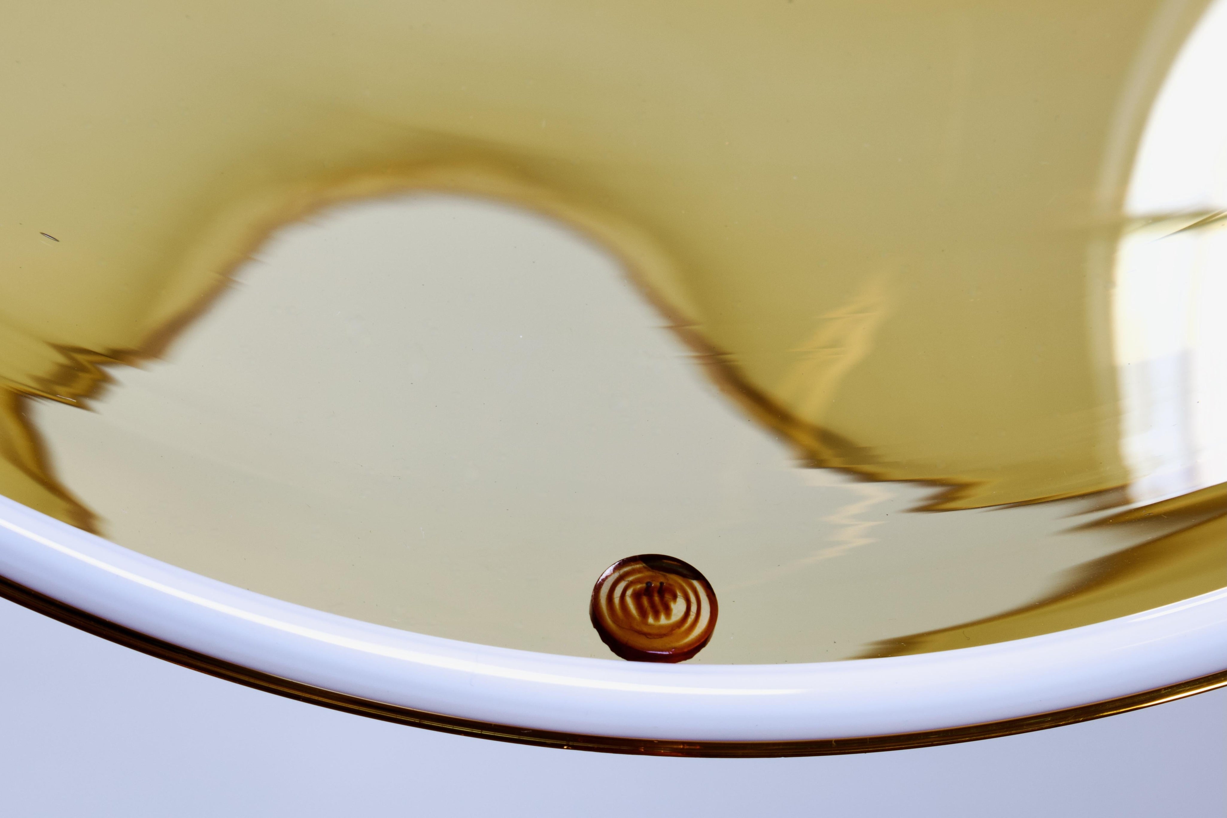 Murano_Glass_Pendant_Lamp,_La_Murrina,_Amber_Glass,_1970s,_Italy