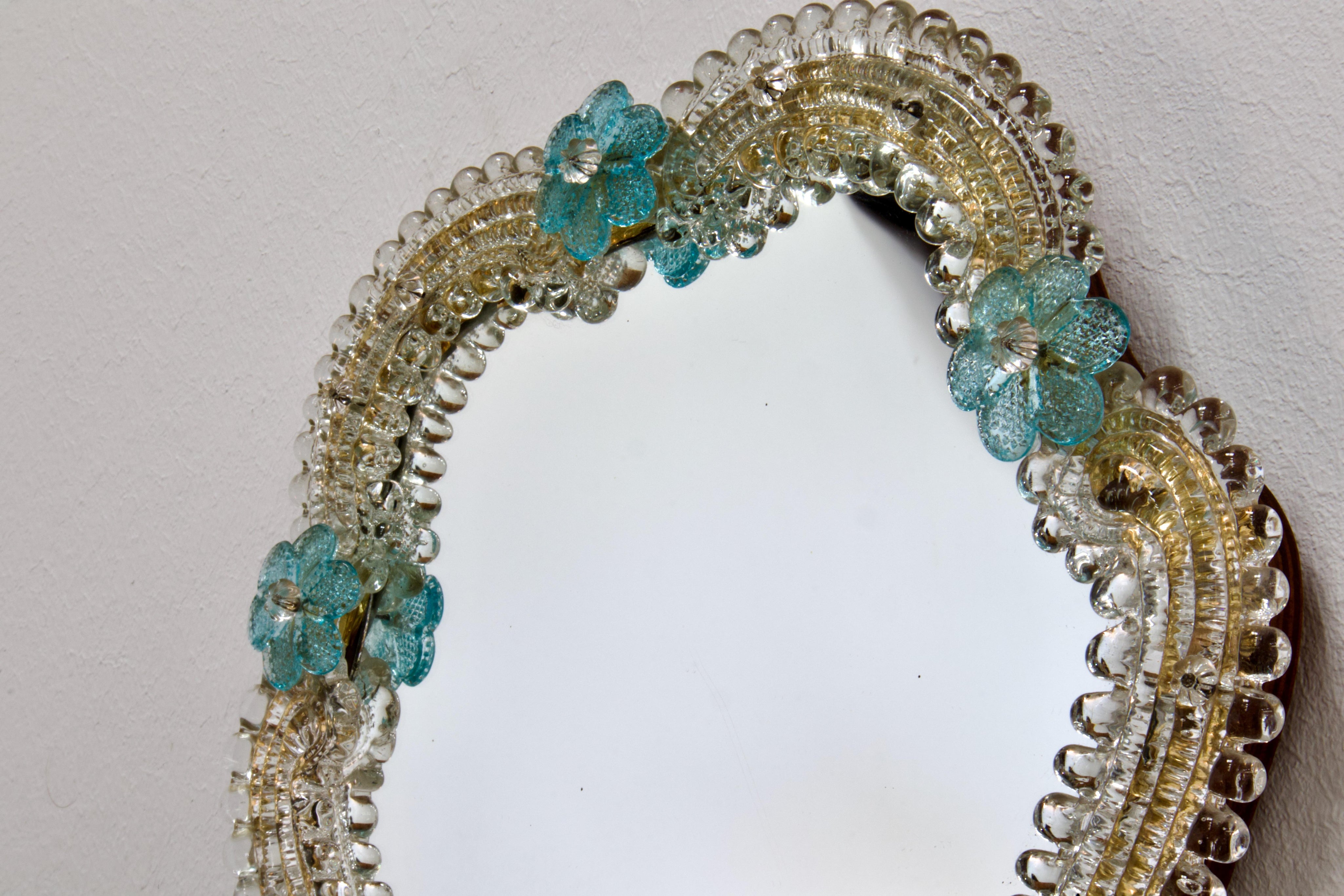 Wall_Mirror,_Murano_Glass_Frame_With_Floral_Ornaments,_1950s,_Italy