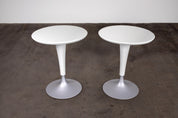 Set_of_2_Outdoor_Tulip_Bar_Table_by_Philippe_Starck_for_Driade,_White_Round_Table