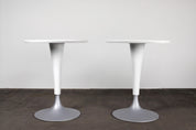 Set_of_2_Outdoor_Tulip_Bar_Table_by_Philippe_Starck_for_Driade,_White_Round_Table