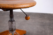 Swivel_Stool,_Art_Deco_Style,_Patinated_Oak,_Switzerland-Germany