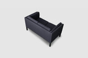 Børge_Mogensen_Model_2332-85_Two-Seater_Loveseat_Sofa_for_Fredericia,_Black_Fabric_and_Solid_Ash_Wood