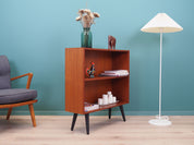 1970s_Danish_Teak_Bookcase_with_Black_Wooden_Legs,_Scandinavian,_Open_Shelving