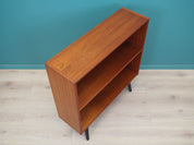 1970s_Danish_Teak_Bookcase_with_Black_Wooden_Legs,_Scandinavian,_Open_Shelving