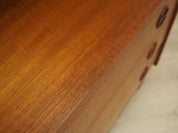 1960s_Danish_Teak_Bookcase_with_Three_Adjustable_Shelves,_Three_Drawers_and_Solid_Wood_Legs
