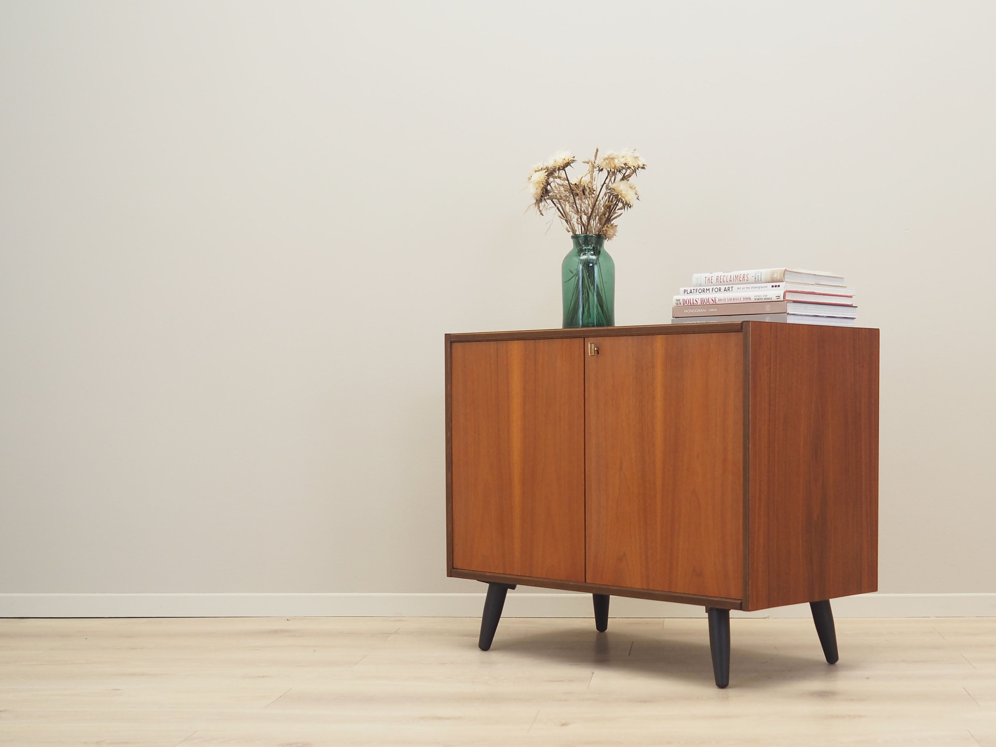 1970s_Danish_Teak_Cabinet_with_Lockable_Door,_Adjustable_Shelf