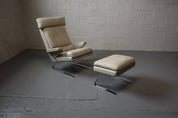 Leather_Swing_lounge_chair_with_ottoman_for_COR_Germany,_1960's