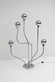 The_Hydra_chrome_floor_lamp_by_Pierre_Folie_1969_by_Jacques_Charpentier.