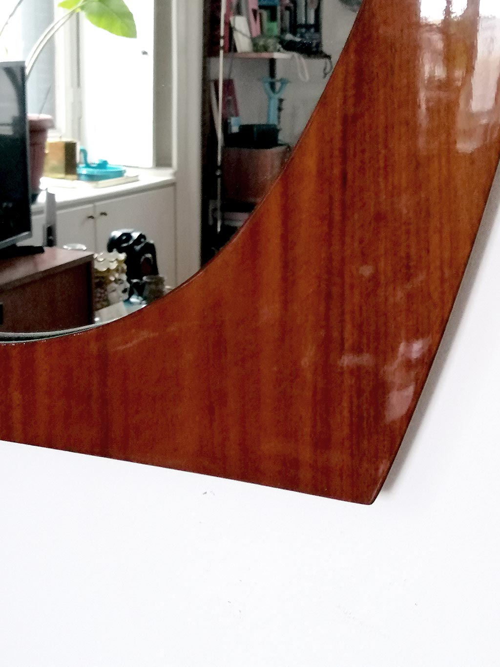 Mid-Century_Italian_Teak_Mirror,_1960s