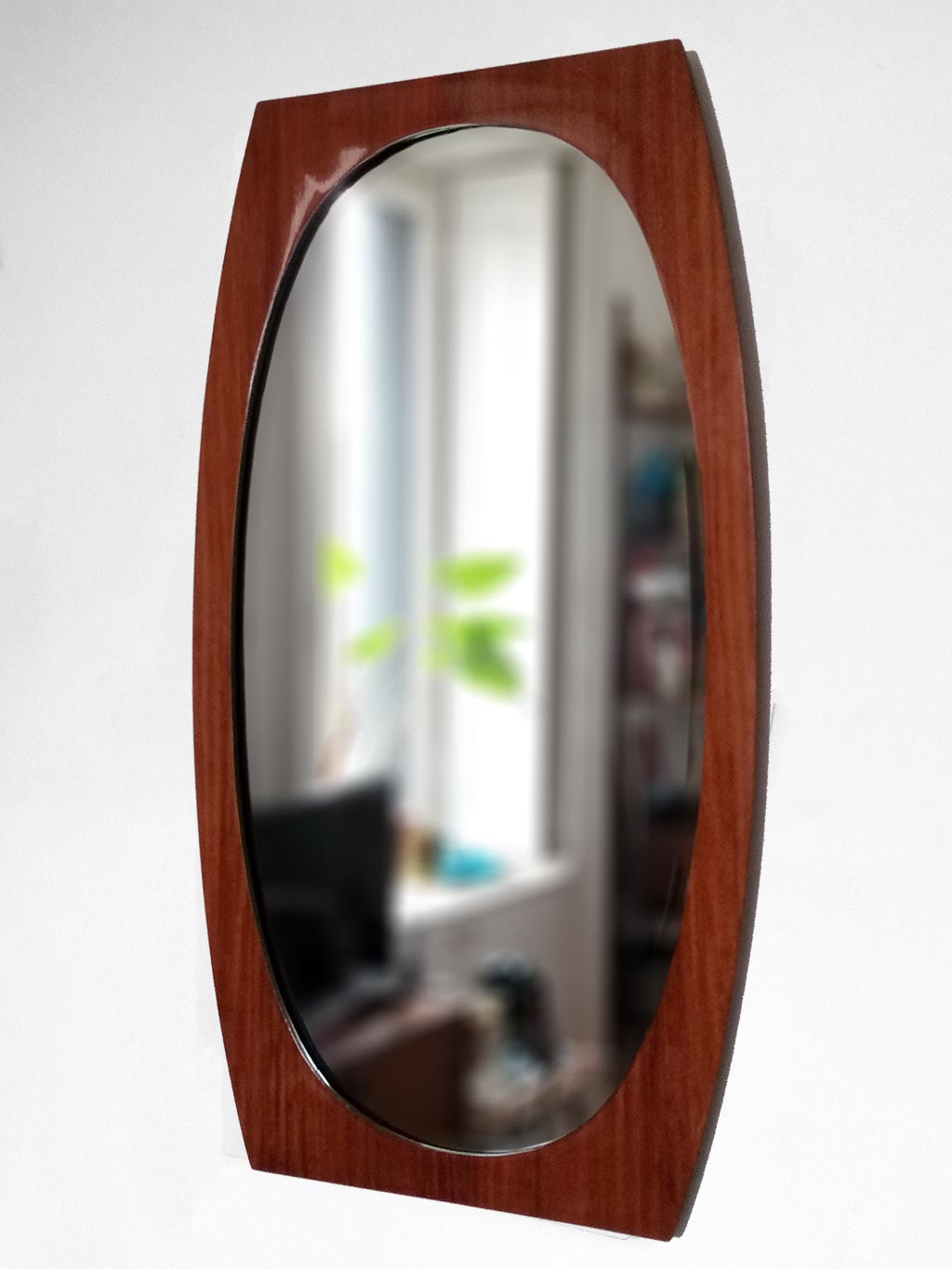 Mid-Century_Italian_Teak_Mirror,_1960s