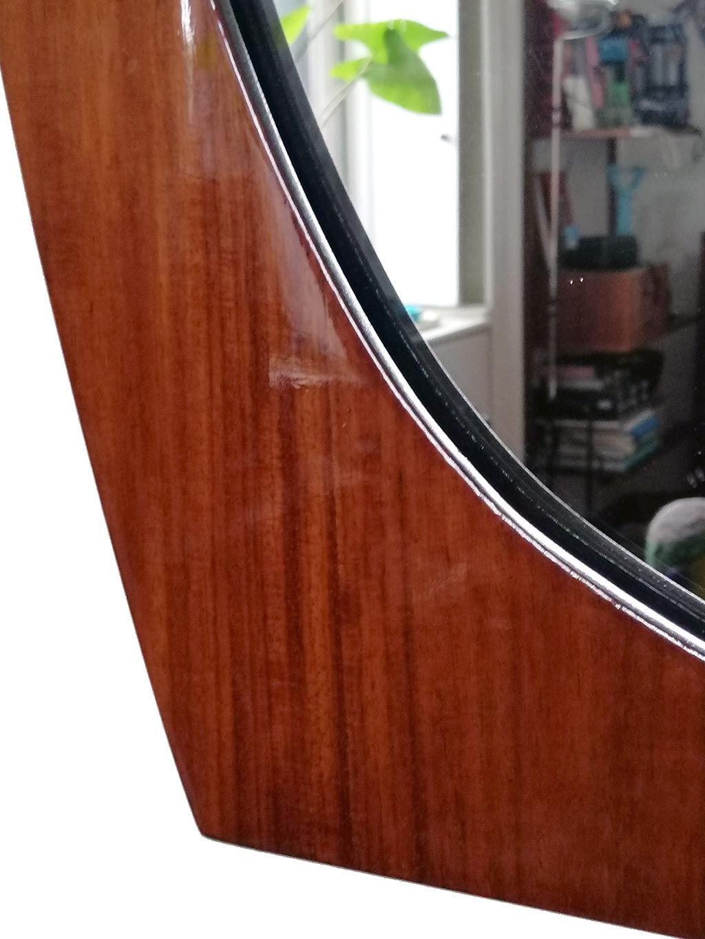 Mid-Century_Italian_Teak_Mirror,_1960s