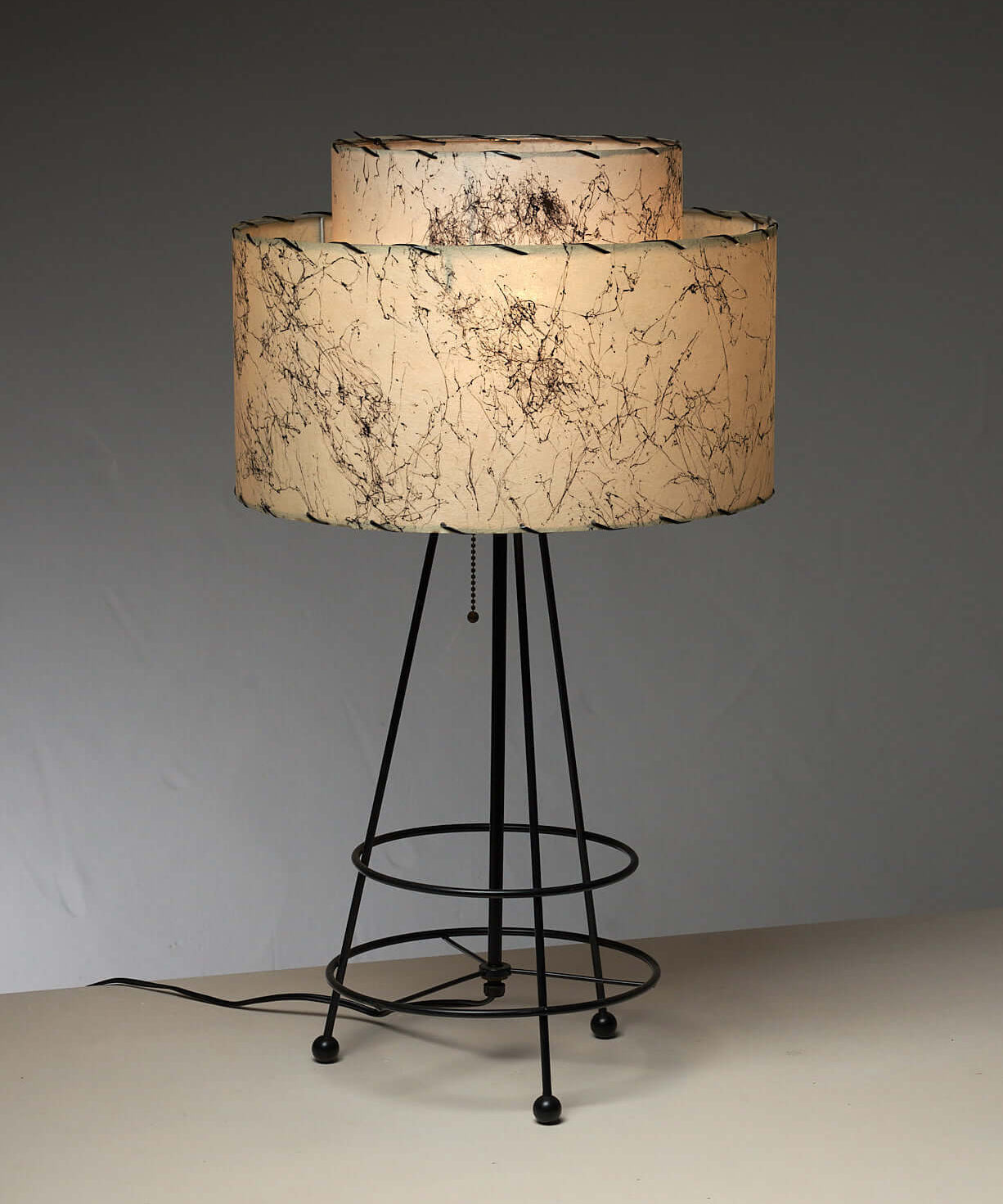 Pollock_Table_Lamp,_Archaic_Smile_Inc,_Wireframe_Metal,_1990s,_USA