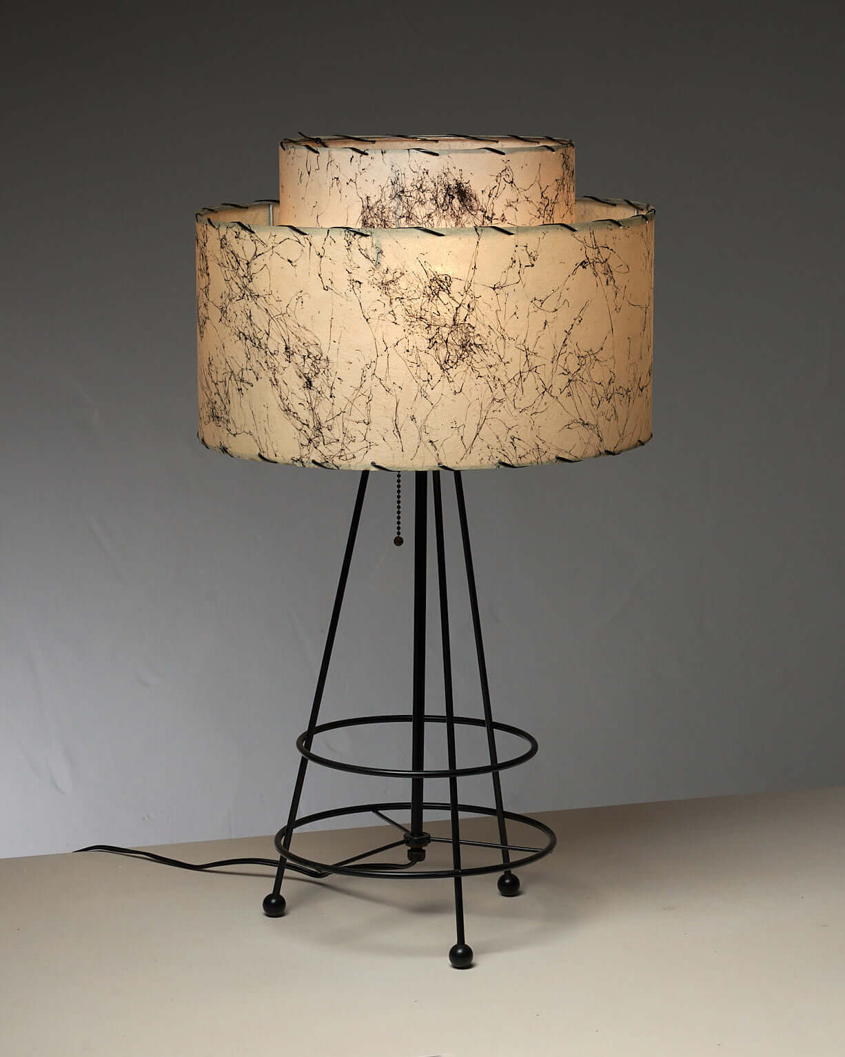 Pollock_Table_Lamp,_Archaic_Smile_Inc,_Wireframe_Metal,_1990s,_USA