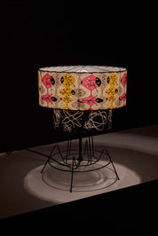 'Atomic'_Table_Lamp,_Archaic_Smile_Inc,_Metal_Wire_Frame,_1990s,_USA