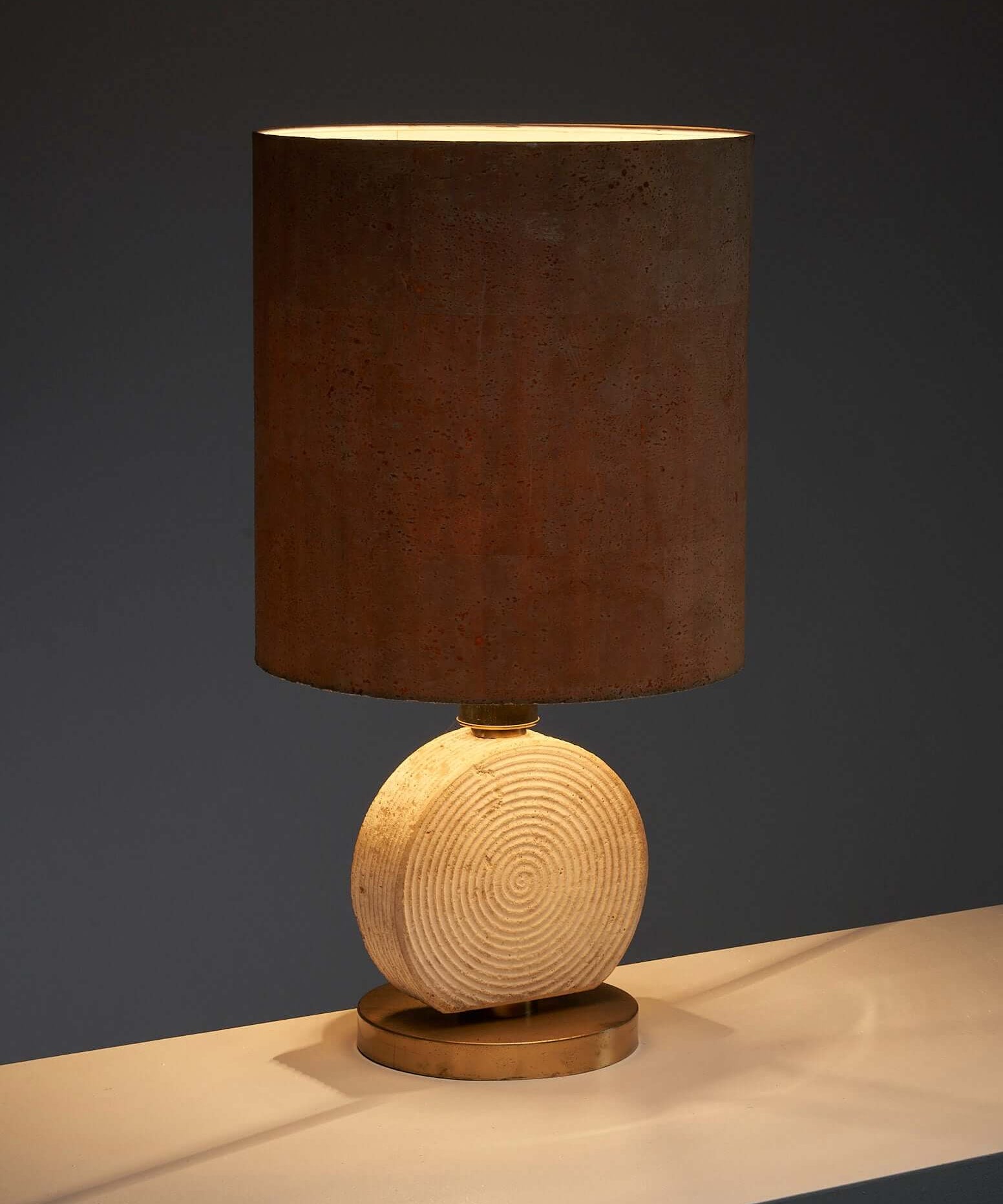 Naturel_Table_Lamp,_Scarnicci,_Travertine_&_Cork,_1980,_Italy