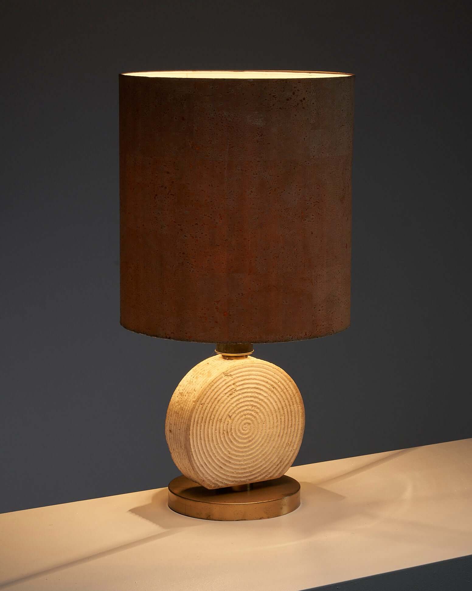 Naturel_Table_Lamp,_Scarnicci,_Travertine_&_Cork,_1980,_Italy