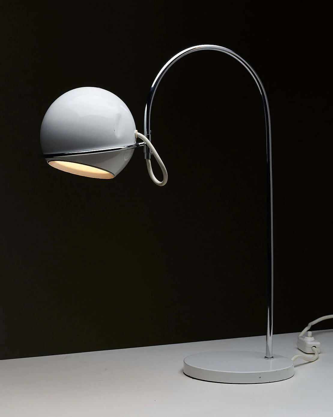 Arc_Table_Lamp,_Cosack,_Chrome_Metal,_1960s,_Germany