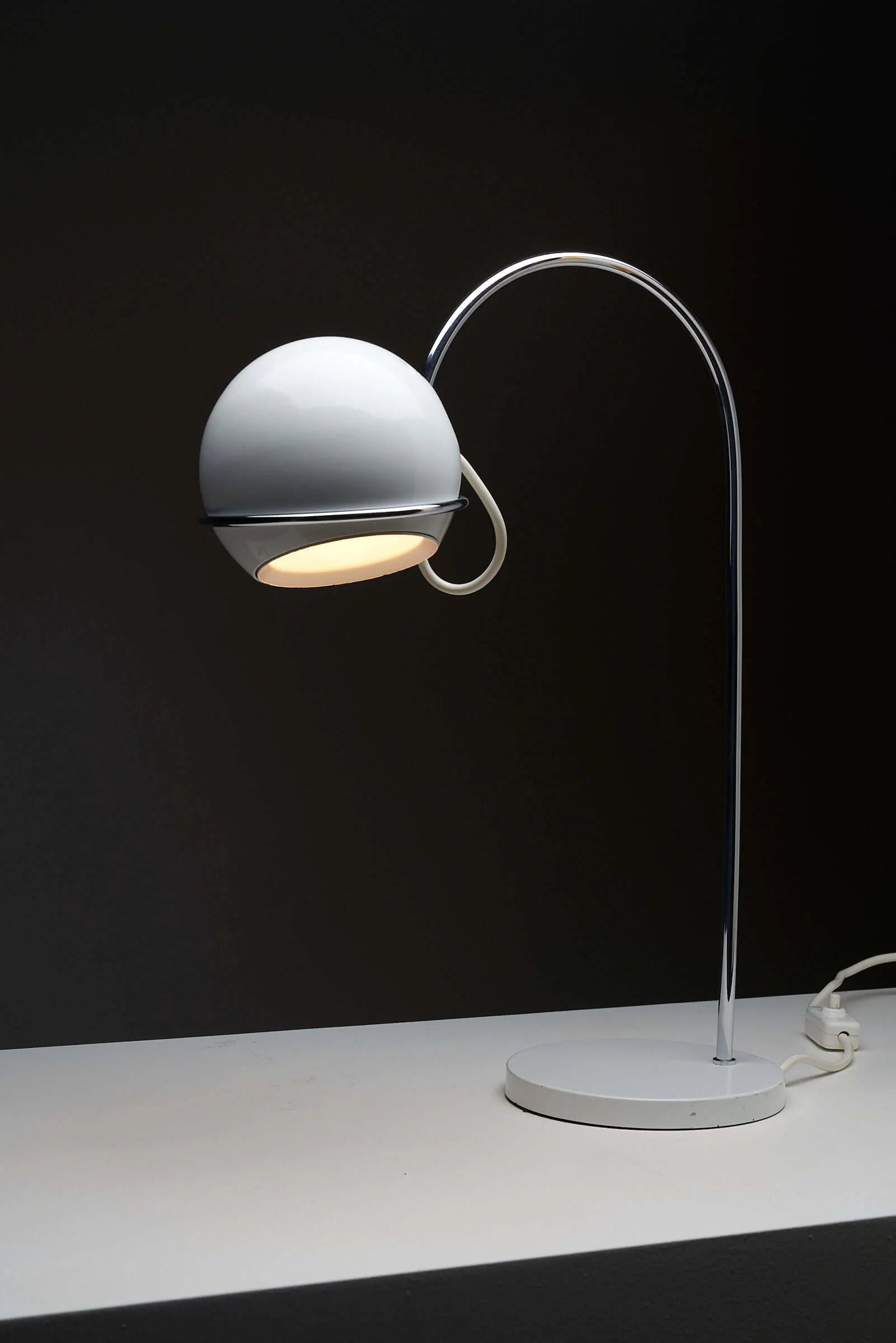Arc_Table_Lamp,_Cosack,_Chrome_Metal,_1960s,_Germany