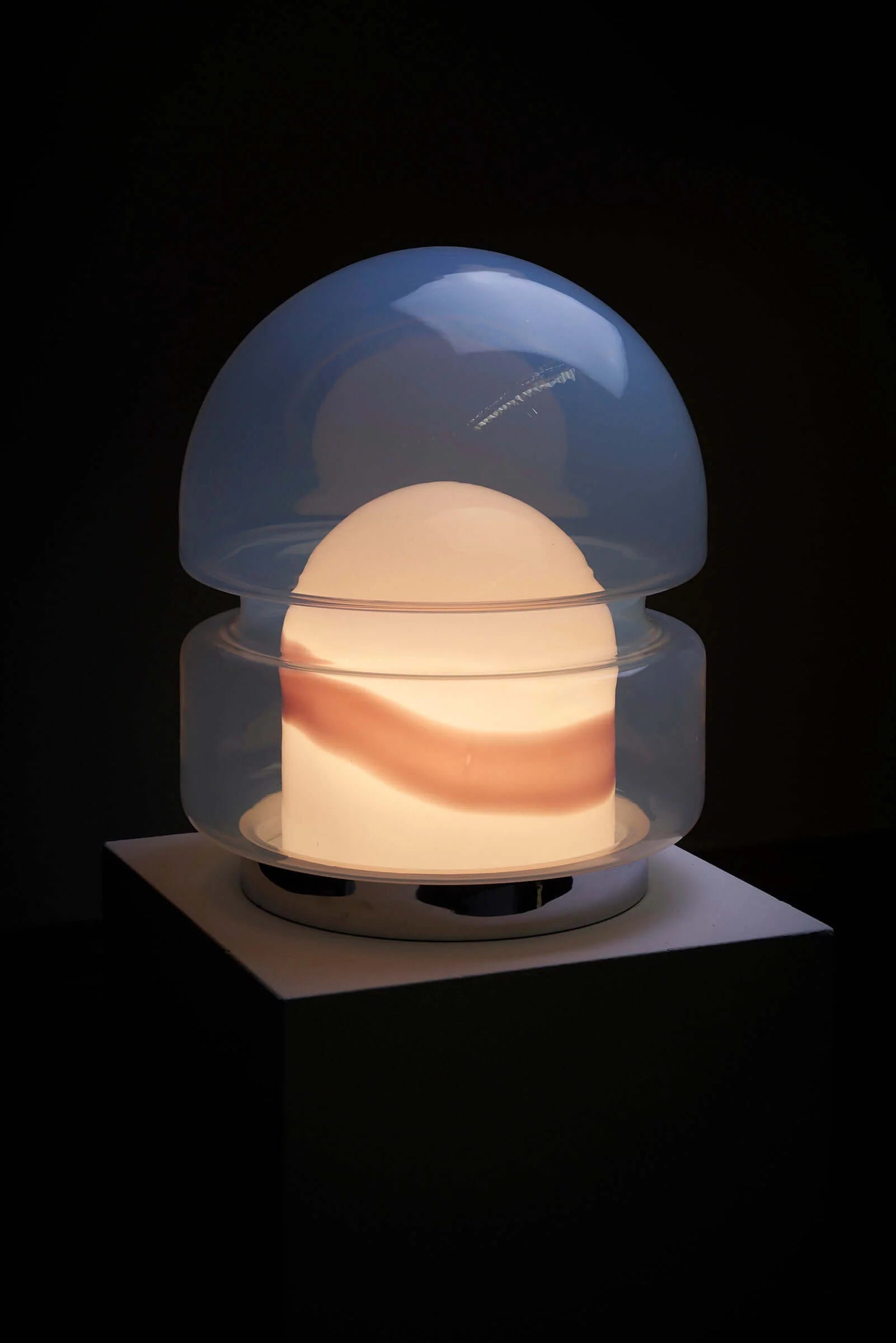 BEBA_Table_Lamp,_Ernesto_Radaelli_for_Lamperti,_Glass,_1970s,_Italy