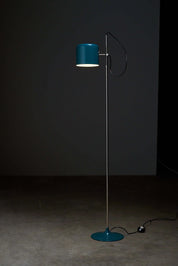 Petrol_Green_Floor_Lamp,_Style_of_Joe_Colombo,_Metal,_1950s