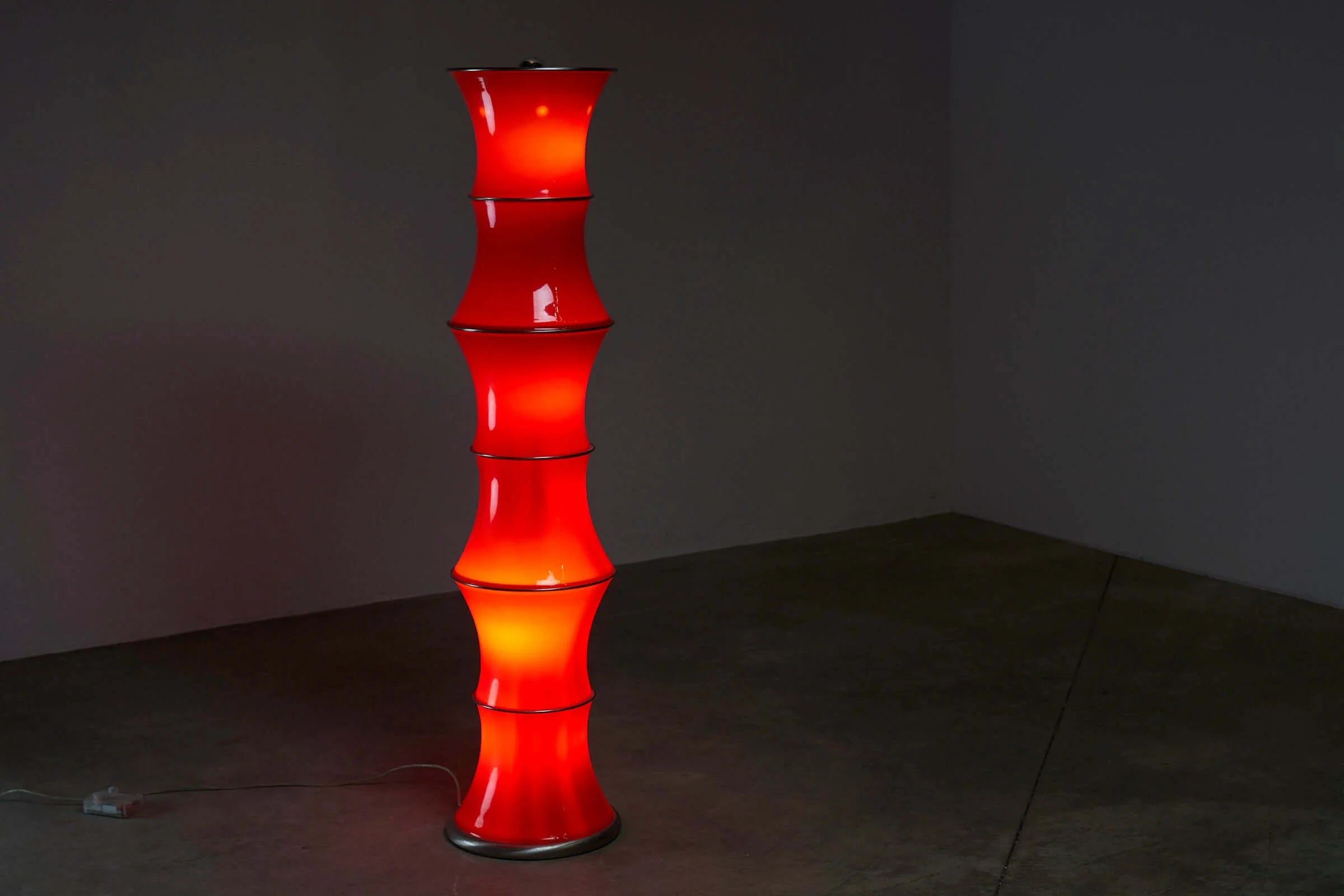 Glass_Bamboo_Floor_Lamp,_Tronconi,_1990s,_Italy