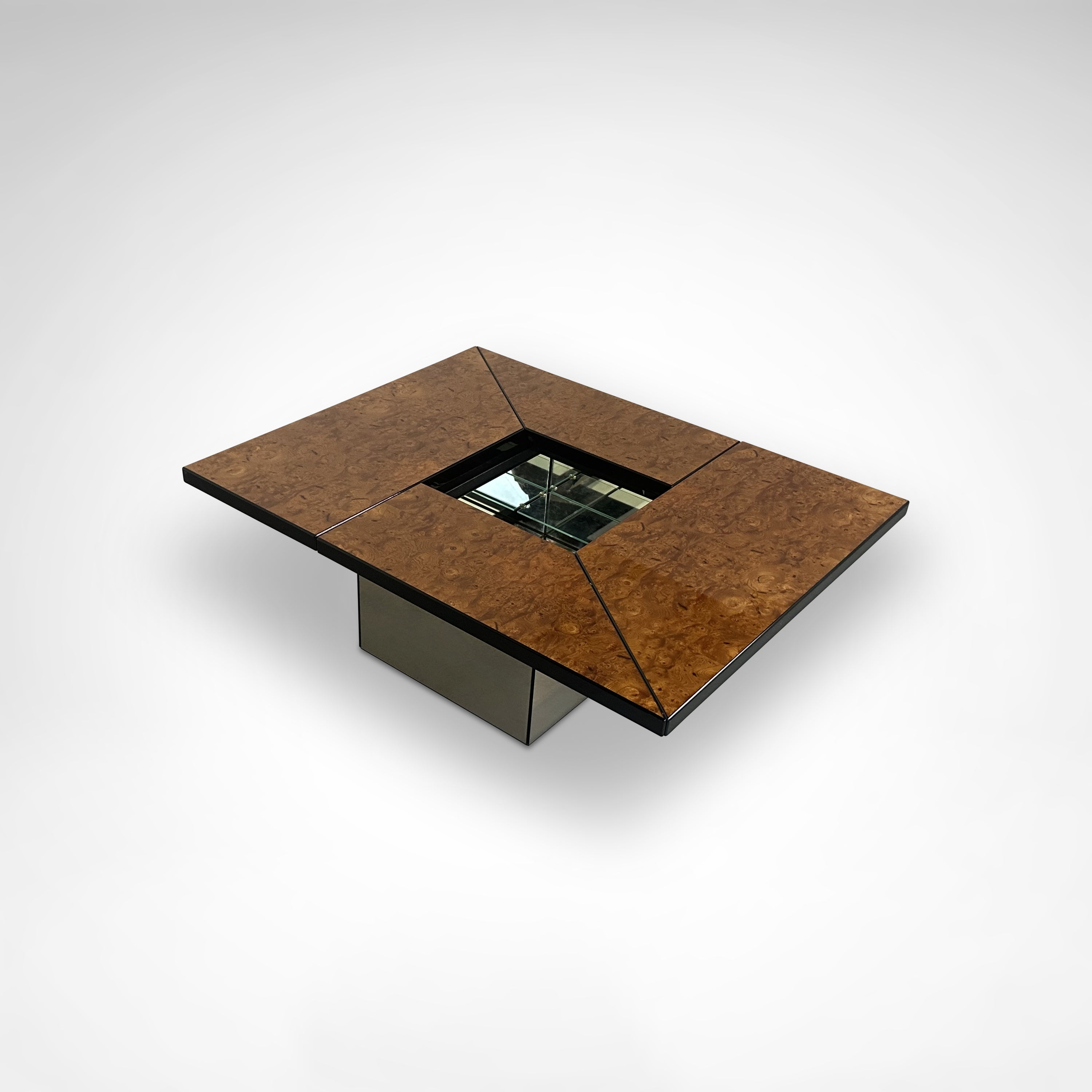 Burl_wood_coffee_table_with_bar_by_Paul_Michel_for_Roche_Bobois_1980s