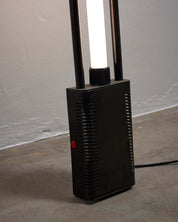 “UNO”_Floor_Lamp,_by_Zerbetto,_Black_Metal,_1980s,_Italy