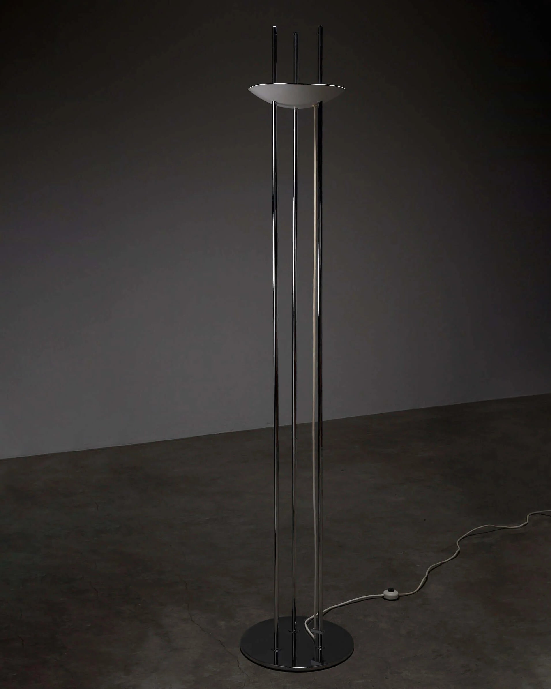 Triple_Stem_Floor_Lamp,_Opaline_Glass_Shade,_Europe
