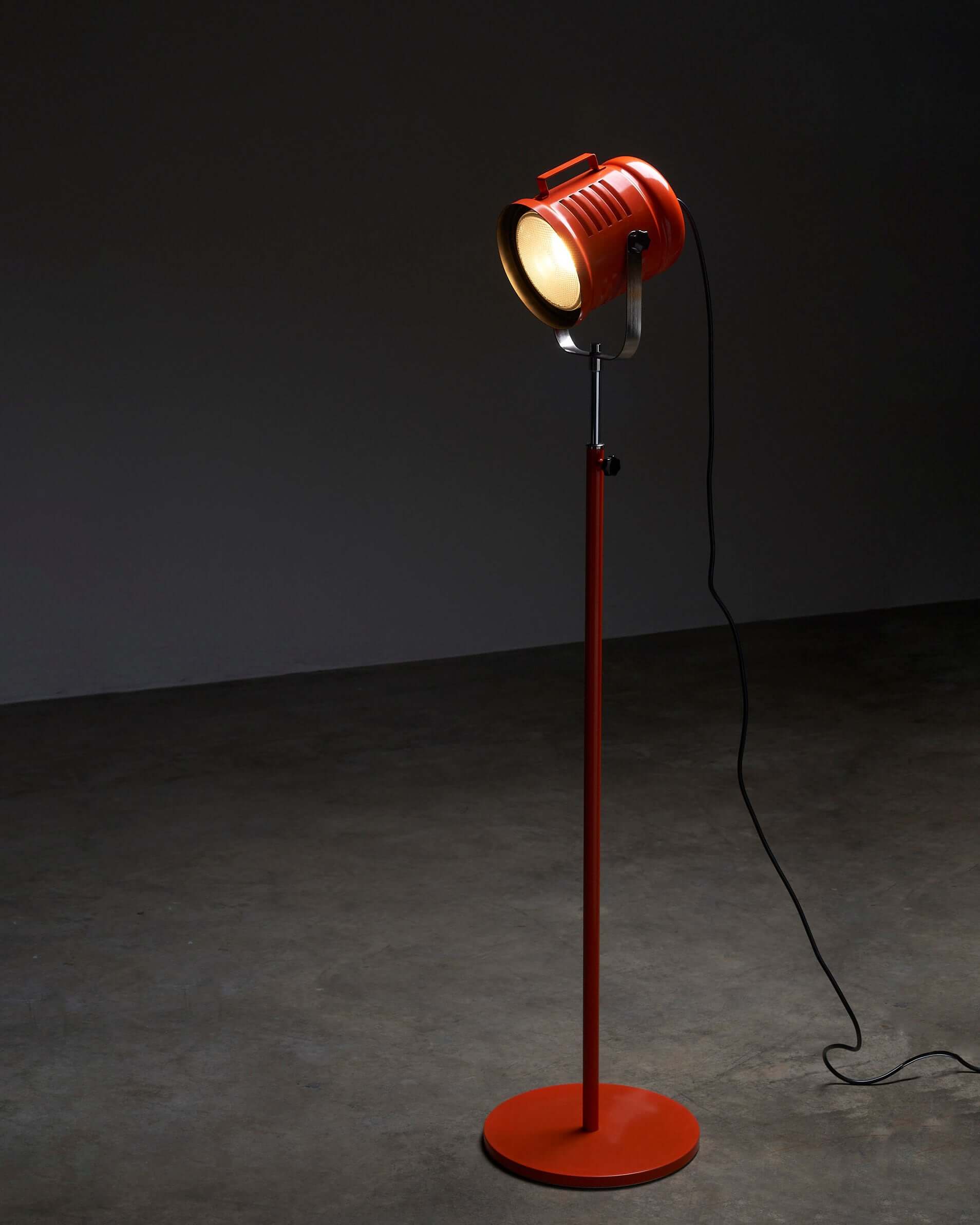 Bright_Orange_Spot_Floor_Lamp_by_Aneta,_Sweden