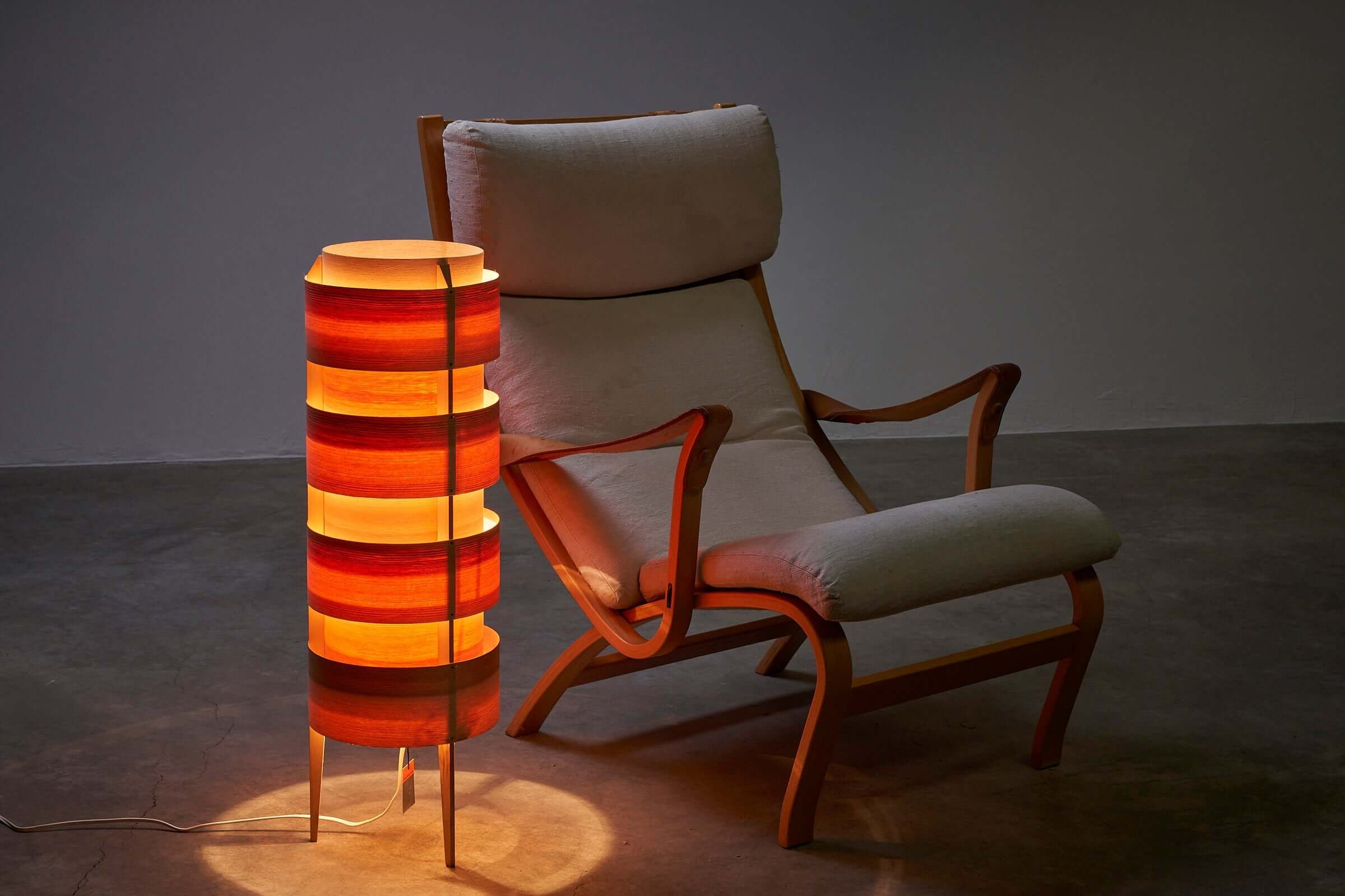 'Fini'_Floor_Lamp,_Ib_Fabiansen_for_Fog_&_Mørup,_Teak_Wood,_1970s,_Denmark