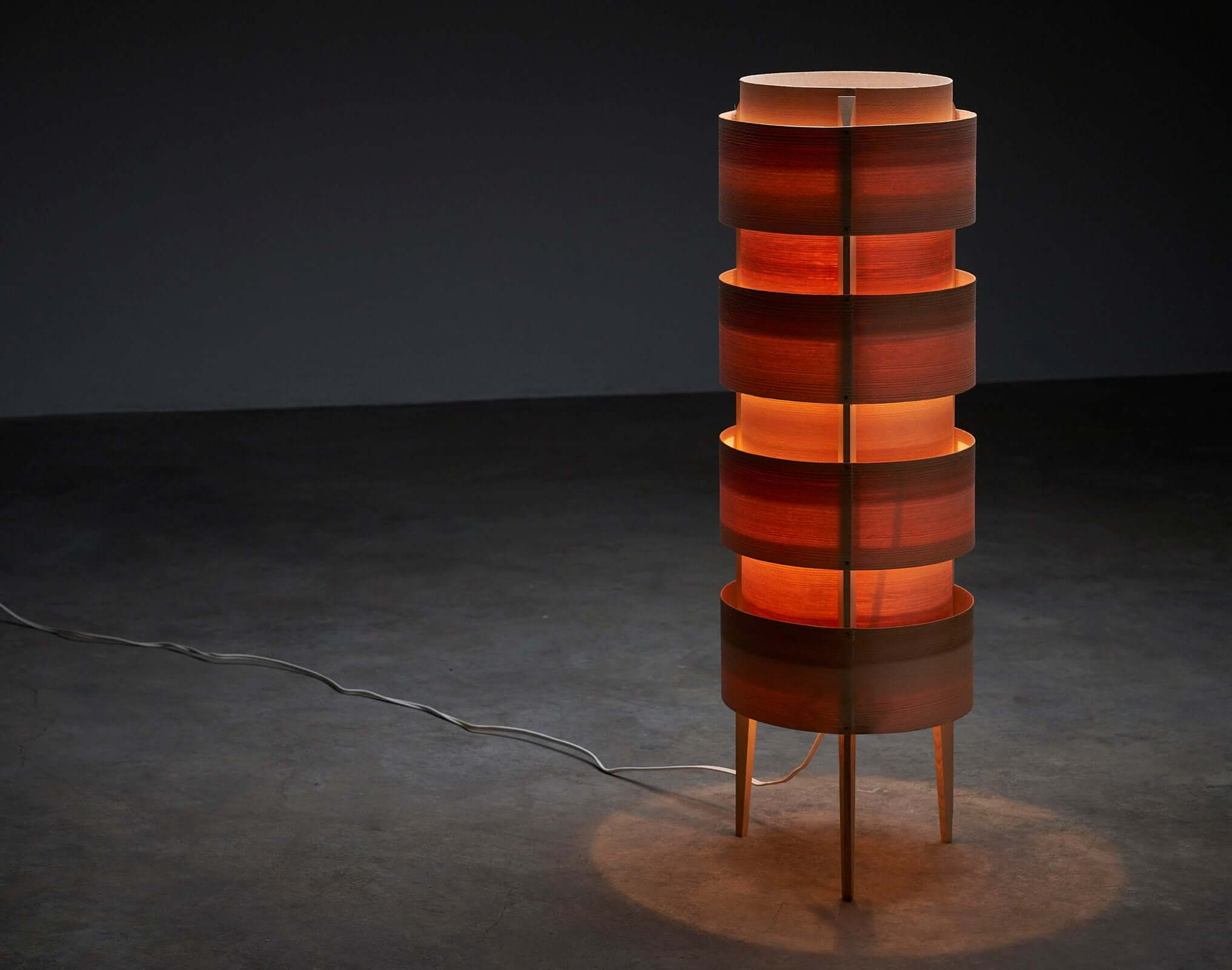 'Fini'_Floor_Lamp,_Ib_Fabiansen_for_Fog_&_Mørup,_Teak_Wood,_1970s,_Denmark