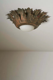 Sunflower_Ceiling_Lamp,_Gilt_Metal_&_Glass,_Italy