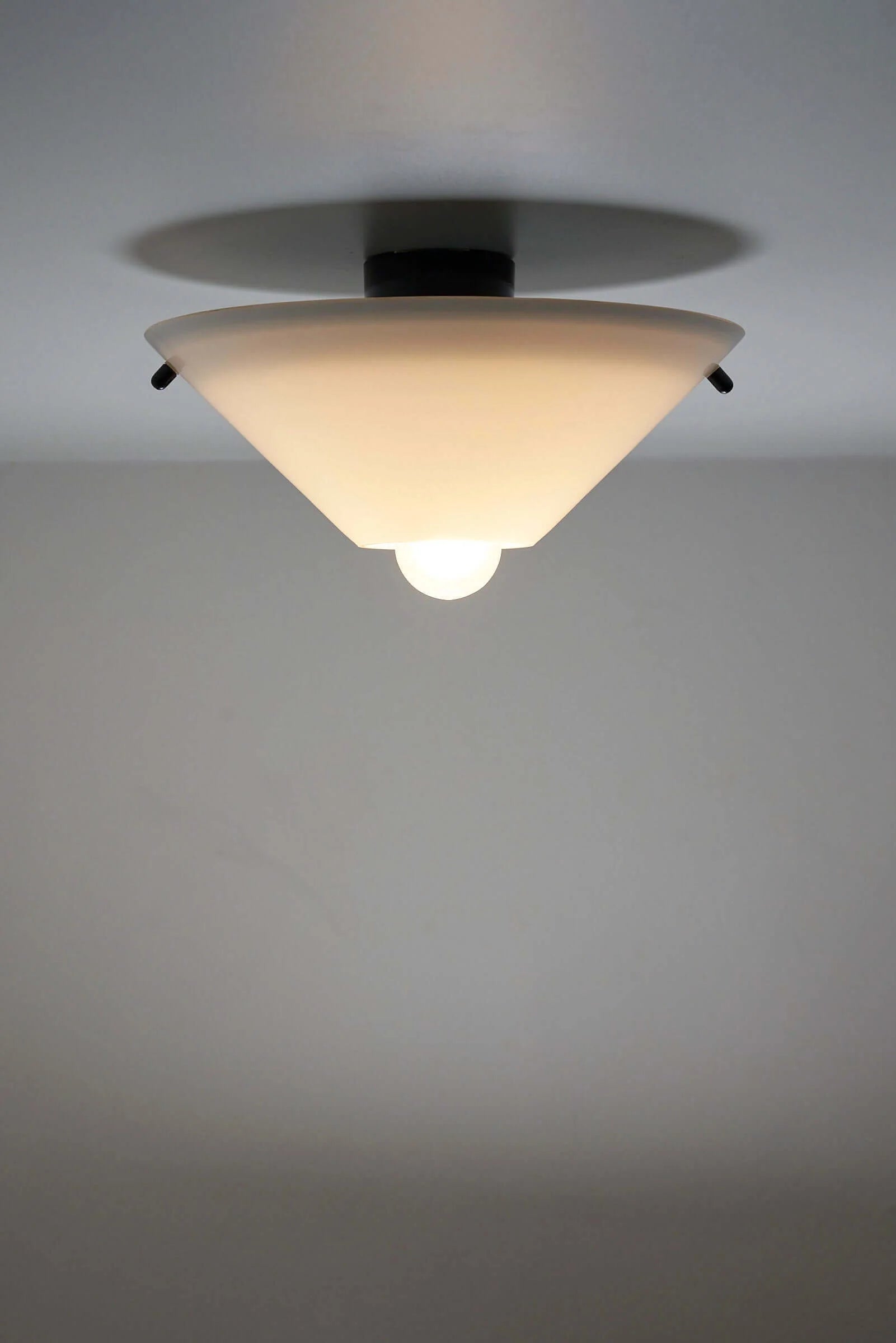 'Cono'_Ceiling_Lamp,_Lamperti,_Glass_&_Metal,_1960s,_Italy