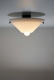 'Cono'_Ceiling_Lamp,_Lamperti,_Glass_&_Metal,_1960s,_Italy