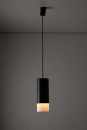 Sleek_Opaline_Glass_&_Metal_Pendant,_Cosack,_1960,_Germany